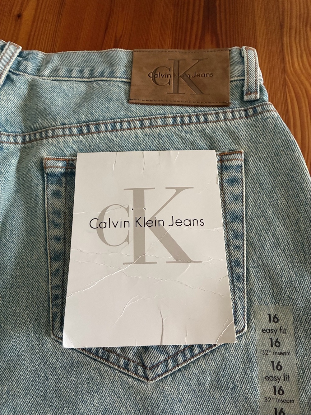 Calvin Klein Light Blue Relaxed Fit Jeans